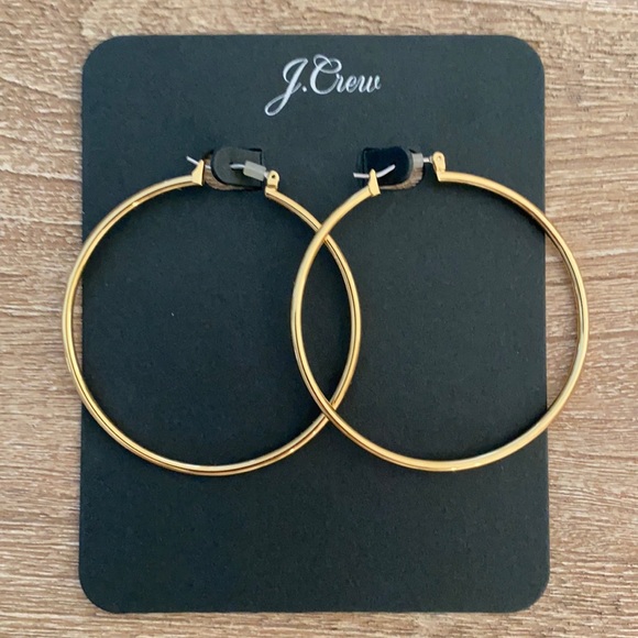 J. Crew Jewelry - Jcrew Gold Hoops